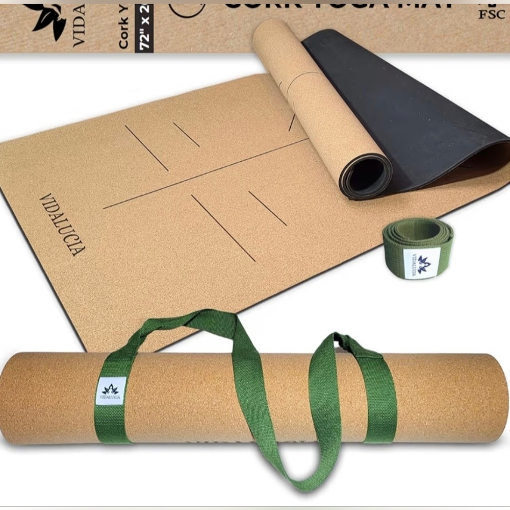 Vidalucia Premium 5mm Cork Yoga Mat